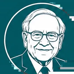 Illustrated portrait of Warren Buffett